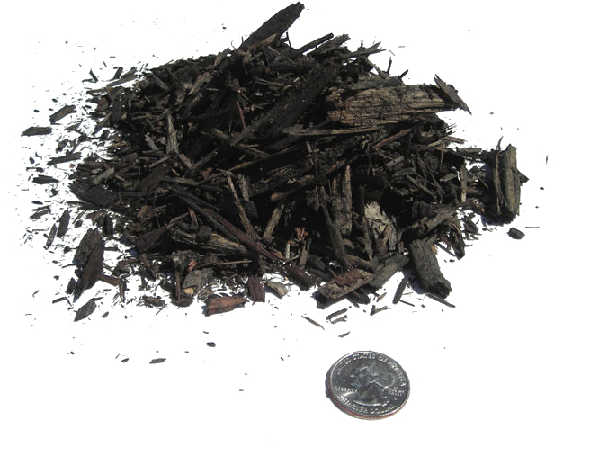 Mulch - black dye chips